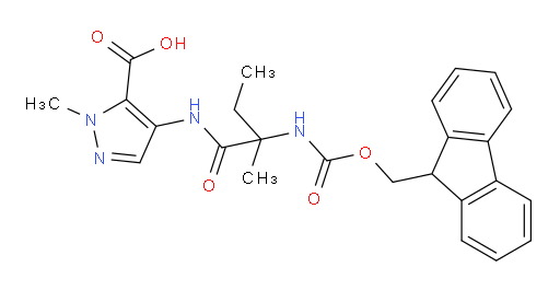 4-[2-({[(9H-fluoren-9-yl)methoxy]carbonyl}amino)-2-methylbutanamido]-1-methyl-1H-pyrazole-5-carboxylic acid