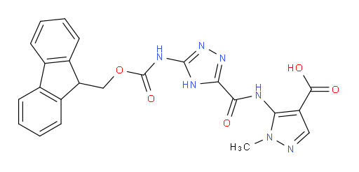 5-[5-({[(9H-fluoren-9-yl)methoxy]carbonyl}amino)-4H-1,2,4-triazole-3-amido]-1-methyl-1H-pyrazole-4-carboxylic acid