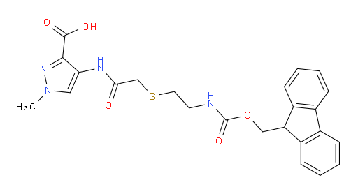 4-(2-{[2-({[(9H-fluoren-9-yl)methoxy]carbonyl}amino)ethyl]sulfanyl}acetamido)-1-methyl-1H-pyrazole-3-carboxylic acid