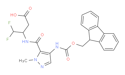 3-{[4-({[(9H-fluoren-9-yl)methoxy]carbonyl}amino)-1-methyl-1H-pyrazol-5-yl]formamido}-4,4-difluorobutanoic acid