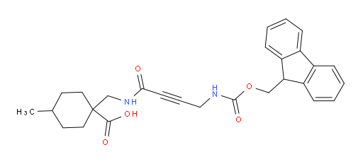 1-{[4-({[(9H-fluoren-9-yl)methoxy]carbonyl}amino)but-2-ynamido]methyl}-4-methylcyclohexane-1-carboxylic acid