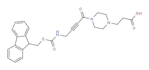 3-{4-[4-({[(9H-fluoren-9-yl)methoxy]carbonyl}amino)but-2-ynoyl]piperazin-1-yl}propanoic acid