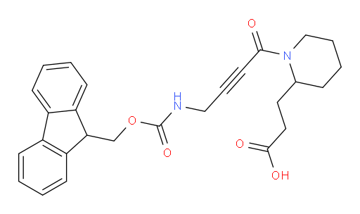 3-{1-[4-({[(9H-fluoren-9-yl)methoxy]carbonyl}amino)but-2-ynoyl]piperidin-2-yl}propanoic acid