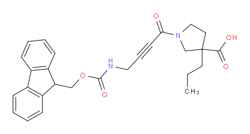 1-[4-({[(9H-fluoren-9-yl)methoxy]carbonyl}amino)but-2-ynoyl]-3-propylpyrrolidine-3-carboxylic acid