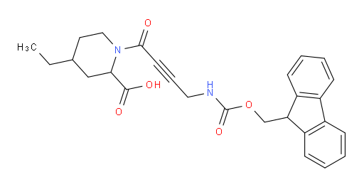 4-ethyl-1-[4-({[(9H-fluoren-9-yl)methoxy]carbonyl}amino)but-2-ynoyl]piperidine-2-carboxylic acid