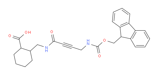 2-{[4-({[(9H-fluoren-9-yl)methoxy]carbonyl}amino)but-2-ynamido]methyl}cyclohexane-1-carboxylic acid