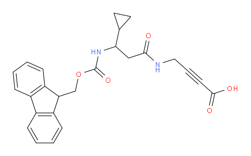 4-[3-cyclopropyl-3-({[(9H-fluoren-9-yl)methoxy]carbonyl}amino)propanamido]but-2-ynoic acid