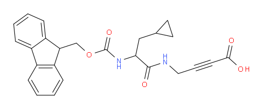 4-[3-cyclopropyl-2-({[(9H-fluoren-9-yl)methoxy]carbonyl}amino)propanamido]but-2-ynoic acid