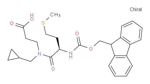 3-[(2R)-N-(cyclopropylmethyl)-2-({[(9H-fluoren-9-yl)methoxy]carbonyl}amino)-4-(methylsulfanyl)butanamido]propanoic acid