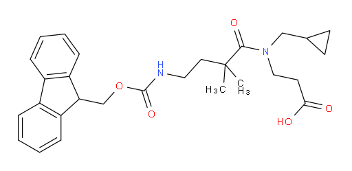 3-[N-(cyclopropylmethyl)-4-({[(9H-fluoren-9-yl)methoxy]carbonyl}amino)-2,2-dimethylbutanamido]propanoic acid