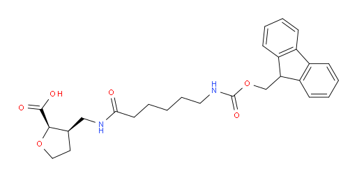 rac-(2R,3R)-3-{[6-({[(9H-fluoren-9-yl)methoxy]carbonyl}amino)hexanamido]methyl}oxolane-2-carboxylic acid