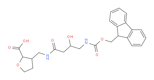 3-{[4-({[(9H-fluoren-9-yl)methoxy]carbonyl}amino)-3-hydroxybutanamido]methyl}oxolane-2-carboxylic acid
