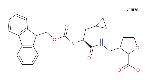 3-{[(2S)-3-cyclopropyl-2-({[(9H-fluoren-9-yl)methoxy]carbonyl}amino)propanamido]methyl}oxolane-2-carboxylic acid