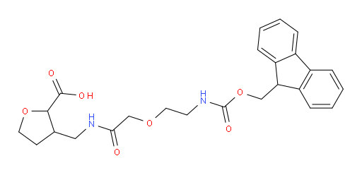 3-({2-[2-({[(9H-fluoren-9-yl)methoxy]carbonyl}amino)ethoxy]acetamido}methyl)oxolane-2-carboxylic acid