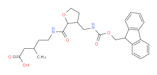 5-({3-[({[(9H-fluoren-9-yl)methoxy]carbonyl}amino)methyl]oxolan-2-yl}formamido)-3-methylpentanoic acid