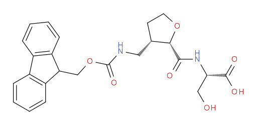 (2S)-2-{[(2RS,3RS)-3-[({[(9H-fluoren-9-yl)methoxy]carbonyl}amino)methyl]oxolan-2-yl]formamido}-3-hydroxypropanoic acid