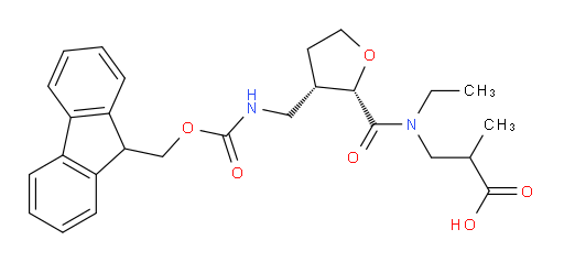 rac-3-{N-ethyl-1-[(2R,3R)-3-[({[(9H-fluoren-9-yl)methoxy]carbonyl}amino)methyl]oxolan-2-yl]formamido}-2-methylpropanoic acid