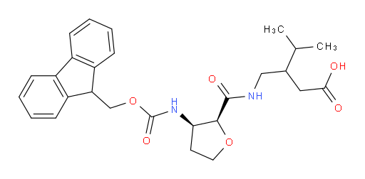 rac-3-({[(2R,3S)-3-({[(9H-fluoren-9-yl)methoxy]carbonyl}amino)oxolan-2-yl]formamido}methyl)-4-methylpentanoic acid