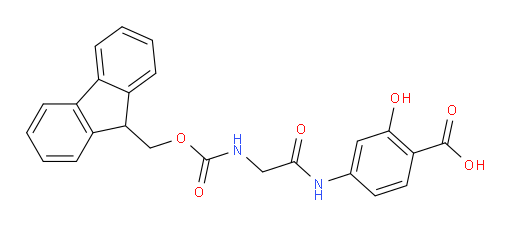 4-[2-({[(9H-fluoren-9-yl)methoxy]carbonyl}amino)acetamido]-2-hydroxybenzoic acid