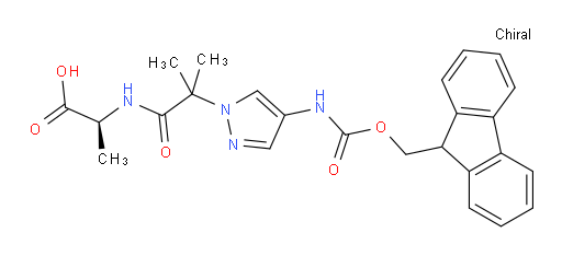 (2S)-2-{2-[4-({[(9H-fluoren-9-yl)methoxy]carbonyl}amino)-1H-pyrazol-1-yl]-2-methylpropanamido}propanoic acid