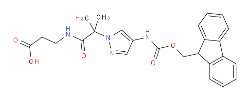 3-{2-[4-({[(9H-fluoren-9-yl)methoxy]carbonyl}amino)-1H-pyrazol-1-yl]-2-methylpropanamido}propanoic acid