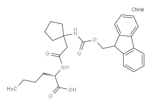 (2S)-2-{2-[1-({[(9H-fluoren-9-yl)methoxy]carbonyl}amino)cyclopentyl]acetamido}hexanoic acid