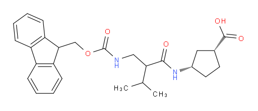 rac-(1R,3S)-3-{2-[({[(9H-fluoren-9-yl)methoxy]carbonyl}amino)methyl]-3-methylbutanamido}cyclopentane-1-carboxylic acid