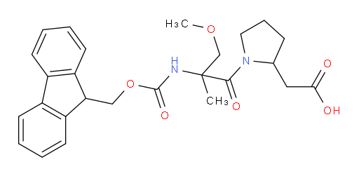 2-{1-[2-({[(9H-fluoren-9-yl)methoxy]carbonyl}amino)-3-methoxy-2-methylpropanoyl]pyrrolidin-2-yl}acetic acid