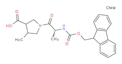 1-[(2R)-2-({[(9H-fluoren-9-yl)methoxy]carbonyl}amino)propanoyl]-4-methylpyrrolidine-3-carboxylic acid