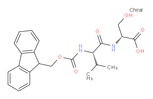 (2R)-2-[(2S)-2-({[(9H-fluoren-9-yl)methoxy]carbonyl}amino)-3-methylbutanamido]-3-hydroxypropanoic acid