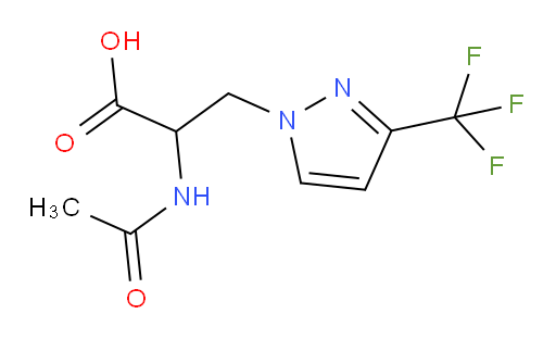 2-acetamido-3-[3-(trifluoromethyl)-1H-pyrazol-1-yl]propanoic acid