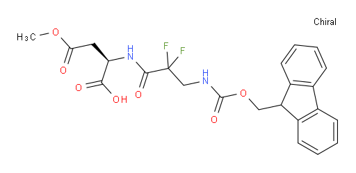 (2R)-2-[3-({[(9H-fluoren-9-yl)methoxy]carbonyl}amino)-2,2-difluoropropanamido]-4-methoxy-4-oxobutanoic acid