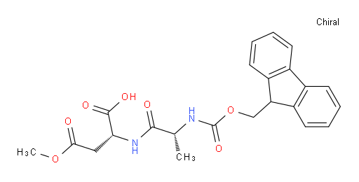 (2R)-2-[(2R)-2-({[(9H-fluoren-9-yl)methoxy]carbonyl}amino)propanamido]-4-methoxy-4-oxobutanoic acid