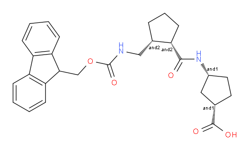 (1RS&,3SR&)-3-[(1RS,2SR)-2-[({[(9H-fluoren-9-yl)methoxy]carbonyl}amino)methyl]cyclopentaneamido]cyclopentane-1-carboxylic acid