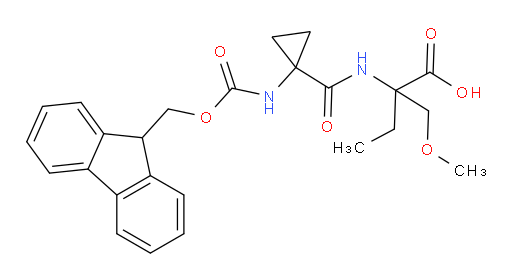 2-{[1-({[(9H-fluoren-9-yl)methoxy]carbonyl}amino)cyclopropyl]formamido}-2-(methoxymethyl)butanoic acid