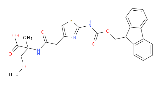 2-{2-[2-({[(9H-fluoren-9-yl)methoxy]carbonyl}amino)-1,3-thiazol-4-yl]acetamido}-3-methoxy-2-methylpropanoic acid