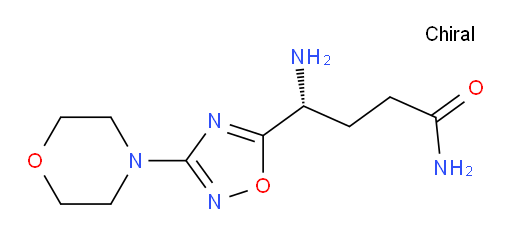 (4R)-4-amino-4-[3-(morpholin-4-yl)-1,2,4-oxadiazol-5-yl]butanamide