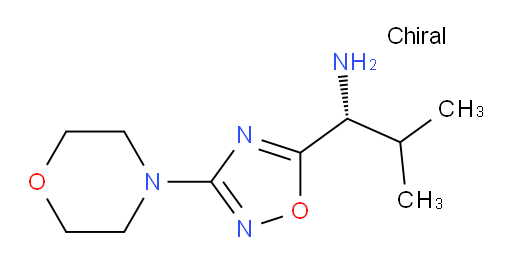 (1R)-2-methyl-1-[3-(morpholin-4-yl)-1,2,4-oxadiazol-5-yl]propan-1-amine
