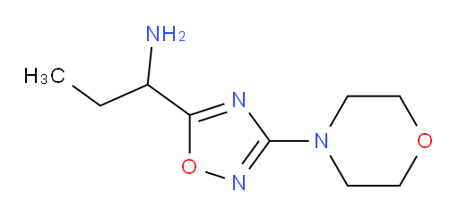 1-[3-(morpholin-4-yl)-1,2,4-oxadiazol-5-yl]propan-1-amine