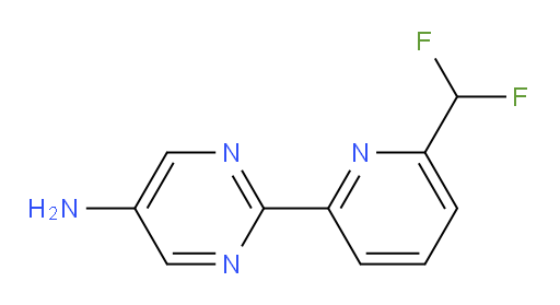 2-[6-(difluoromethyl)pyridin-2-yl]pyrimidin-5-amine