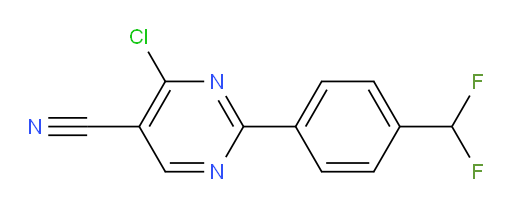 4-chloro-2-[4-(difluoromethyl)phenyl]pyrimidine-5-carbonitrile