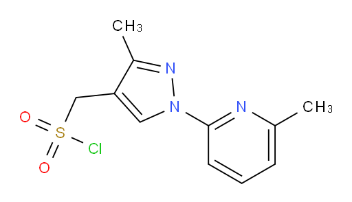 [3-methyl-1-(6-methylpyridin-2-yl)-1H-pyrazol-4-yl]methanesulfonyl chloride