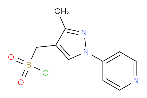 [3-methyl-1-(pyridin-4-yl)-1H-pyrazol-4-yl]methanesulfonyl chloride