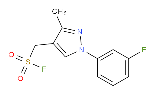 [1-(3-fluorophenyl)-3-methyl-1H-pyrazol-4-yl]methanesulfonyl fluoride