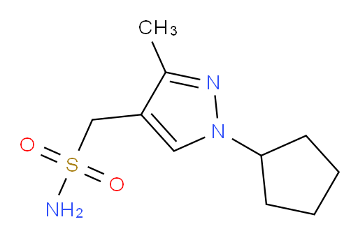 (1-cyclopentyl-3-methyl-1H-pyrazol-4-yl)methanesulfonamide