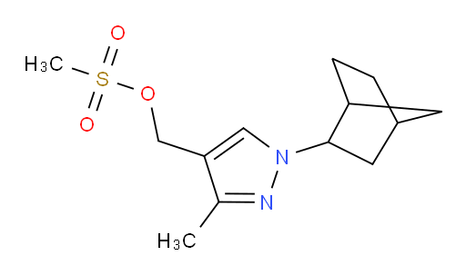 (1-{bicyclo[2.2.1]heptan-2-yl}-3-methyl-1H-pyrazol-4-yl)methyl methanesulfonate