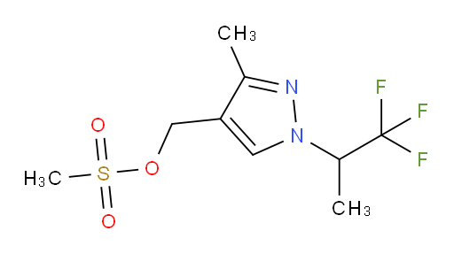 [3-methyl-1-(1,1,1-trifluoropropan-2-yl)-1H-pyrazol-4-yl]methyl methanesulfonate