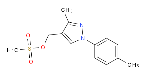 [3-methyl-1-(4-methylphenyl)-1H-pyrazol-4-yl]methyl methanesulfonate