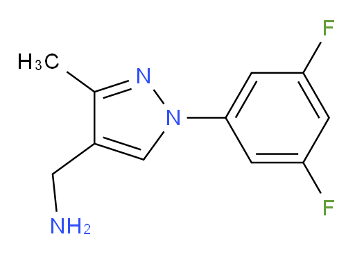 [1-(3,5-difluorophenyl)-3-methyl-1H-pyrazol-4-yl]methanamine