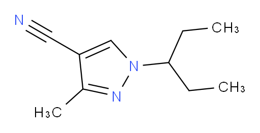 3-methyl-1-(pentan-3-yl)-1H-pyrazole-4-carbonitrile